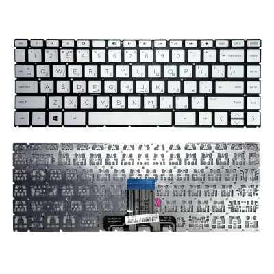 Клавіатура HP Pavilion 14-BD, 14-CB, 14-CC, 14-CD, 14-CE,14-CK, 14-CM, 14-CF Срібна, без підсвітки