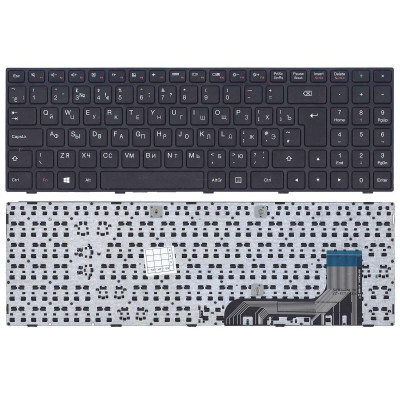 Клавіатура Lenovo IdeaPad (100-15) Black, (Black Frame)