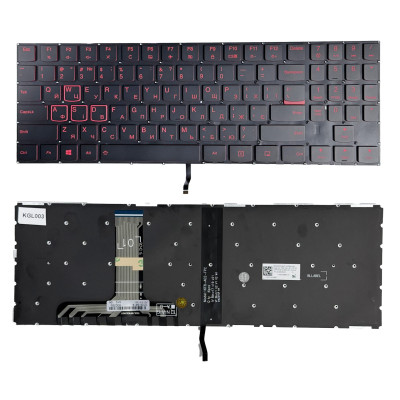 Клавіатура Lenovo Legion Y520-15IKBN, Y520-15IKBA, Y520-15IKBM, R720-15IKBN, R720-15IKBM, Y720-15IKB, Red, з підсвіткою