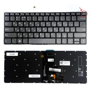 Клавіатура Lenovo IdeaPad 320-14IKB, 320-14ISK, 120S-14IAP, 520-14IKB power button, з підсвіткою