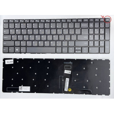 Клавіатура Lenovo IdeaPad 330S-15IKB, 330S-15AST, Lenovo V130-15IKB, V15 G1-IML, powerButton, без підсвітки
