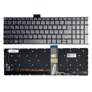 Клавіатура Lenovo IdeaPad, 3-15ADA6, 3-15ALC6, 3-15ITL6, ThinkBook 15 G2-ARE, G2-ITH, G2-ITL Срібна з підсвіткою