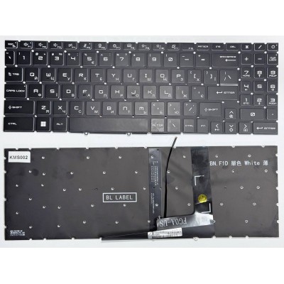 Клавіатура MSI Katana GF66, GF76 MSI Pulse GL66, GL76, MS-1582 з підсвіткою