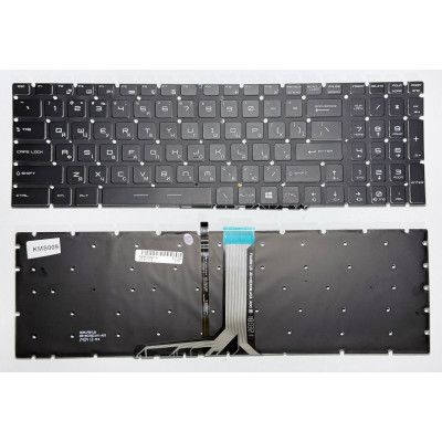Клавіатура MSI GT62, GT72, GS60, GS70, WS60, GE62, GE72, GL62, GL72, GP72 Black з підсвіткою