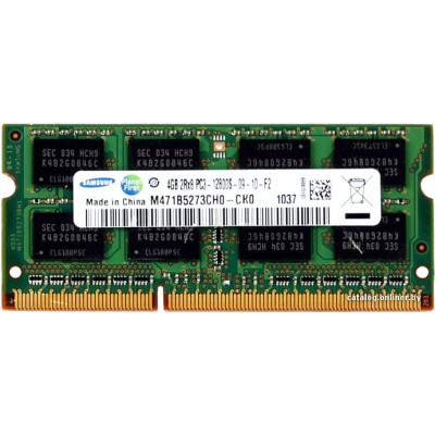 Оперативна пам'ять б/в SO-DIMM Samsung DDR3 4Gb 1600Mhz PC-12800 (M471B5273CH0-CK0)