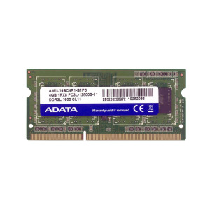 Оперативна пам'ять SO-DIMM Adata 4Gb DDR3L 1600MHz 12800S 1R8 CL11 (AM1L16BC4R1-B1PS)
