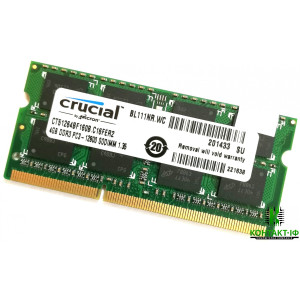 Оперативна пам'ять б/в SO-DIMM Crucial 4Gb DDR3L 1600MHz 2R8 CL11 (CT51264BF160B.C16FER2)