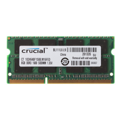 Оперативна пам'ять SO-DIMM Crucial 8Gb DDR3L 1600MHz (ct102454bf1505.m16fed)