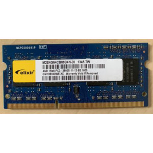 Оперативна пам'ять SO-DIMM Elixir 4Gb DDR3 1600MHz PC3-12800S CL11 (M2S4G64CB88B4N-DI)
