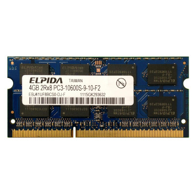 Оперативна пам'ять SO-DIMM Elpida 4Gb DDR3 1333MHz (EBJ41UF8BCS0-DJ-F)