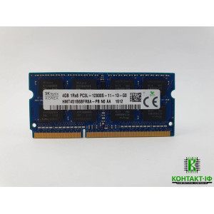 Оперативна пам'ять Hynix для HP EliteBook Folio 1040 G1, G2, SO-DIMM 4Gb PC3L 12800 HMT451B6BFR8A-PB