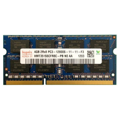 Оперативна пам'ять б/в SO-DIMM Hynix 4Gb DDR3 1600MHz (HMT351S6CFR8C-PB N0 AA)