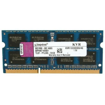 Оперативна пам'ять SO-DIMM Kingston DDR3 4Gb 1333Mhz PC3-10666 (KVR1333D3S9/4G)