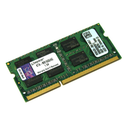 Оперативна пам'ять SO-DIMM Kingston DDR3 4Gb 1600Mhz PC3-12800 (KTA-MB1600/4G)