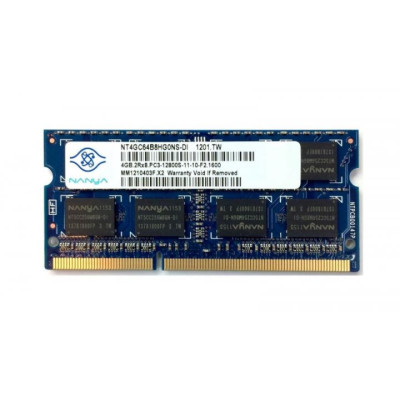 Оперативна пам'ять SO-DIMM Nanya 4Gb DDR3 1600MHz (NT4GC64B8HG0NS-DI)