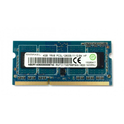 Оперативна пам'ять SO-DIMM Ramaxel 4Gb DDR3L 1600MHz (RMT3170EF68F9W-1600)