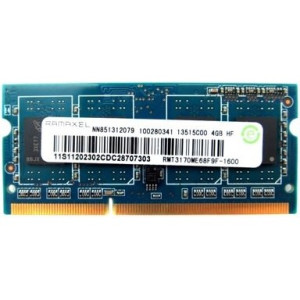 Оперативна пам'ять SO-DIMM Ramaxel 4Gb DDR3L 1600MHz PC3L-12800 CL11 (RMT3170ME68F9F-1600)
