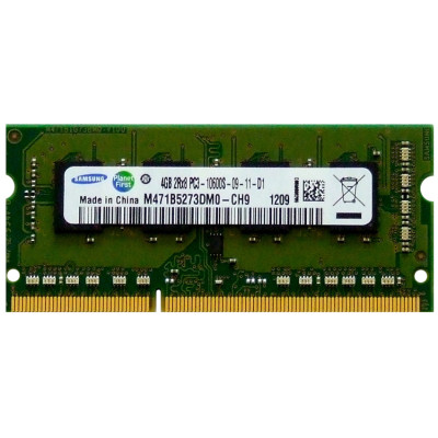 Оперативна пам'ять SO-DIMM Samsung 4Gb DDR3 1333MHZ (M471B5273EB0-CH9)