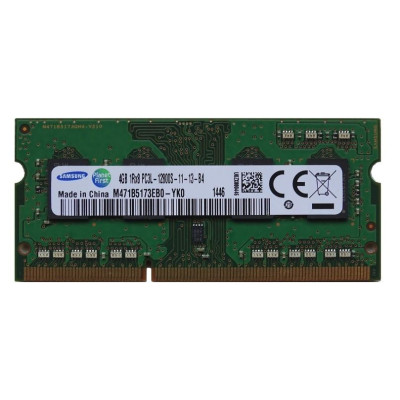 Оперативна пам'ять б/в SO-DIMM Samsung 4Gb DDR3L 1600MHz (m471b5173eb0-yk0)