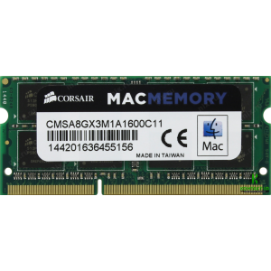 Оперативна пам'ять б/в SO-DIMM Corsair DDR3 1600MHz 8Gb PC3-12800 (CMSA8GX3M1A1600C11)