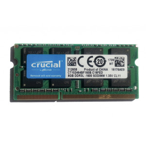 Оперативна пам'ять SO-DIMM Crucial DDR3L-1600 8Gb PC3L-12800 (CT102464BF160B)