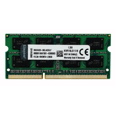 Оперативна пам'ять б/в SO-DIMM Kingston 8Gb DDR3L 1600MHz (KVR16LS11/8)