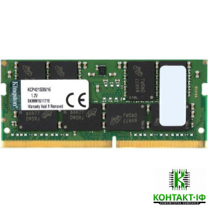 Оперативна пам'ять б/в SO-DIMM Kingston 16Gb DDR4 2133MHz (KCP421SD8/16)