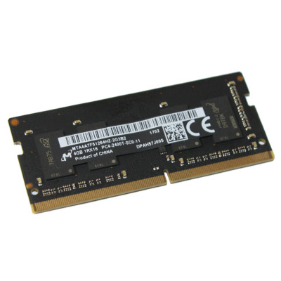 Оперативна пам'ять SO-DIMM Micron DDR4 4Gb 2133Mhz PC4-2400 (MTA4ATF51264HZ)