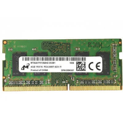 Оперативна пам'ять SO-DIMM Micron 4Gb DDR4 2400MHz (MTA4ATF51264HZ-2G3B1)