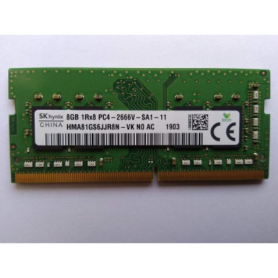 Оперативна пам'ять SO-DIMM HYNIX DDR4 2666MHz 8GB (HMA81GS6JJR8N-VK)
