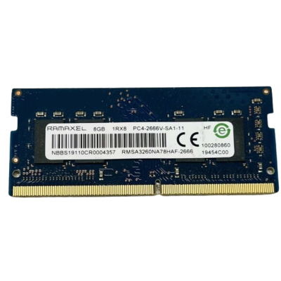 Оперативна пам'ять SO-DIMM Ramaxel 8Gb DDR4 2666Mhz PC4-21300 (RMSA3260NA78HAF-2666)