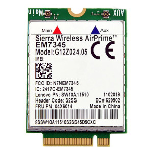 Внутрішній 4G Модуль LTE Sierra Wireless EM7345, G12Z024.05, SW10A11510, 04X6014