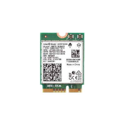 Внутрішній WIfi Модуль Intel AX201NGW WiFi 802.11a AC Bluetooth 4.2 M.2