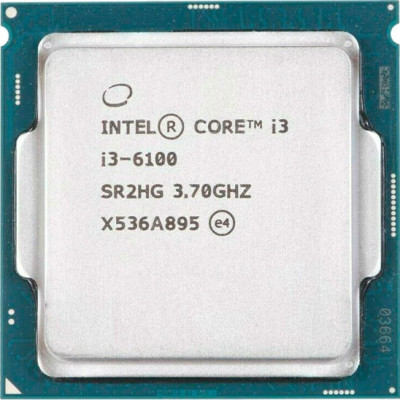 Процесор Intel Core i3-6100 2/4x3.7GHz/ 8GT/s/ 3Mb s1151, tray б/в (SR2HG)