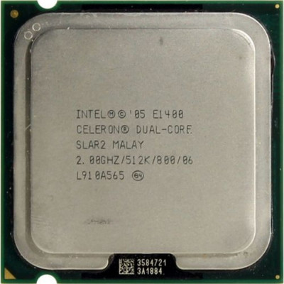 Intel E1400 Celeron Dual Core 2x2,00GHz s.775 800MHz б/в