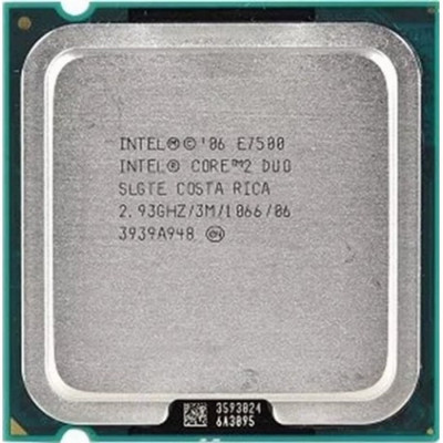 Процесор Intel Core 2Duo E7500 2x2,93GHz s.775 3Mb 1066MHz б/в