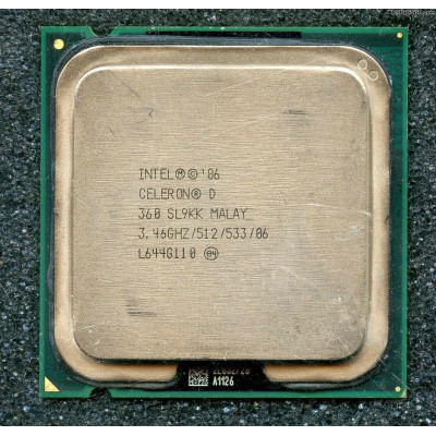 Процесор Intel Celeron D 360 1x3,46GHz s.775 533MHz б/в