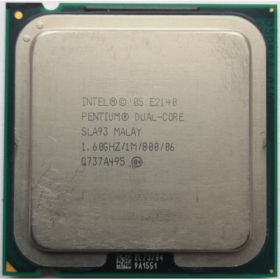 Intel E2140 Pentium Dual Core 2x1,60GHz s.775 1Mb 800MHz б/в