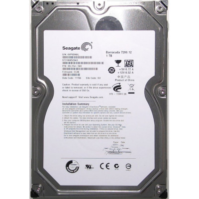 Жорсткий диск Seagate Barracuda 1TB 7200rpm 32MB 3.5" SATA б/в