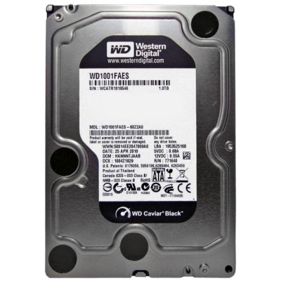 HDD Western Digital Black 1TB 7200rpm 64MB 3.5" SATA III