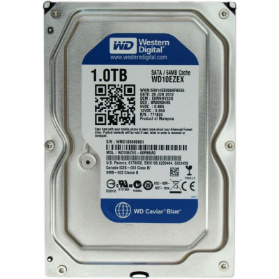 HDD Western Digital Blue 1TB 7200rpm 64MB 3.5" SATA III б/в