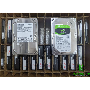 MIX HDD 3.5 Seagate Barracuda, Toshiba 1TB SATA 3.0 б/в