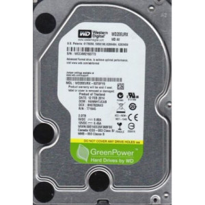 HDD Western Digital 2Tb 5400rpm 64MB 3.5" SATA III б/в (WD20EURX)