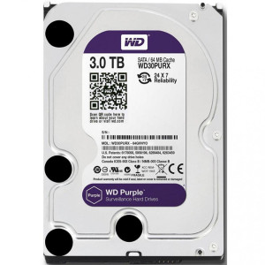 HDD Western Digital Purple 3Tb 5400rpm 64MB WD30PURZ 3.5" SATA III