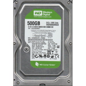 HDD Western Digital Caviar Green 500GB 5400rpm 16MB WD5000AACS 3.5" SATA