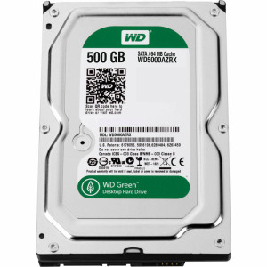 HDD Western Digital Green 500GB 5400rpm 64МB WD5000AZRX 3.5" SATA III