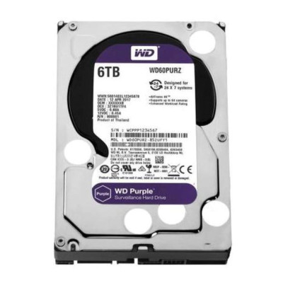 HDD Western Digital Purple 6TB 64MB 5400rpm WD60PURZ WD 3.5 SATA III