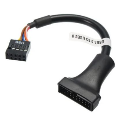 Перехідник материнської плати 19pin USB 3.0 Male to USB 2.0 Female