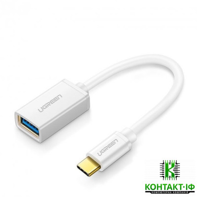 Кабель Адаптер-Перехідник Ugreen US154 USB Type-C - USB 3.0 OTG 10см Black (30702)