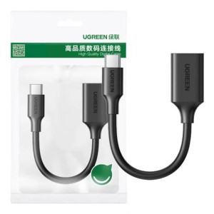 Кабель OTG Ugreen US154 USB-C - USB 3.0 10см Black (30701)